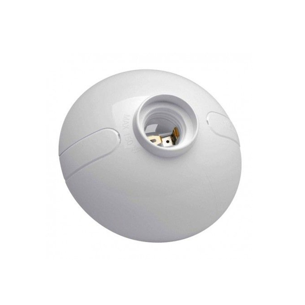 SOCKET OVAL E-27 BLANCO ROSCA