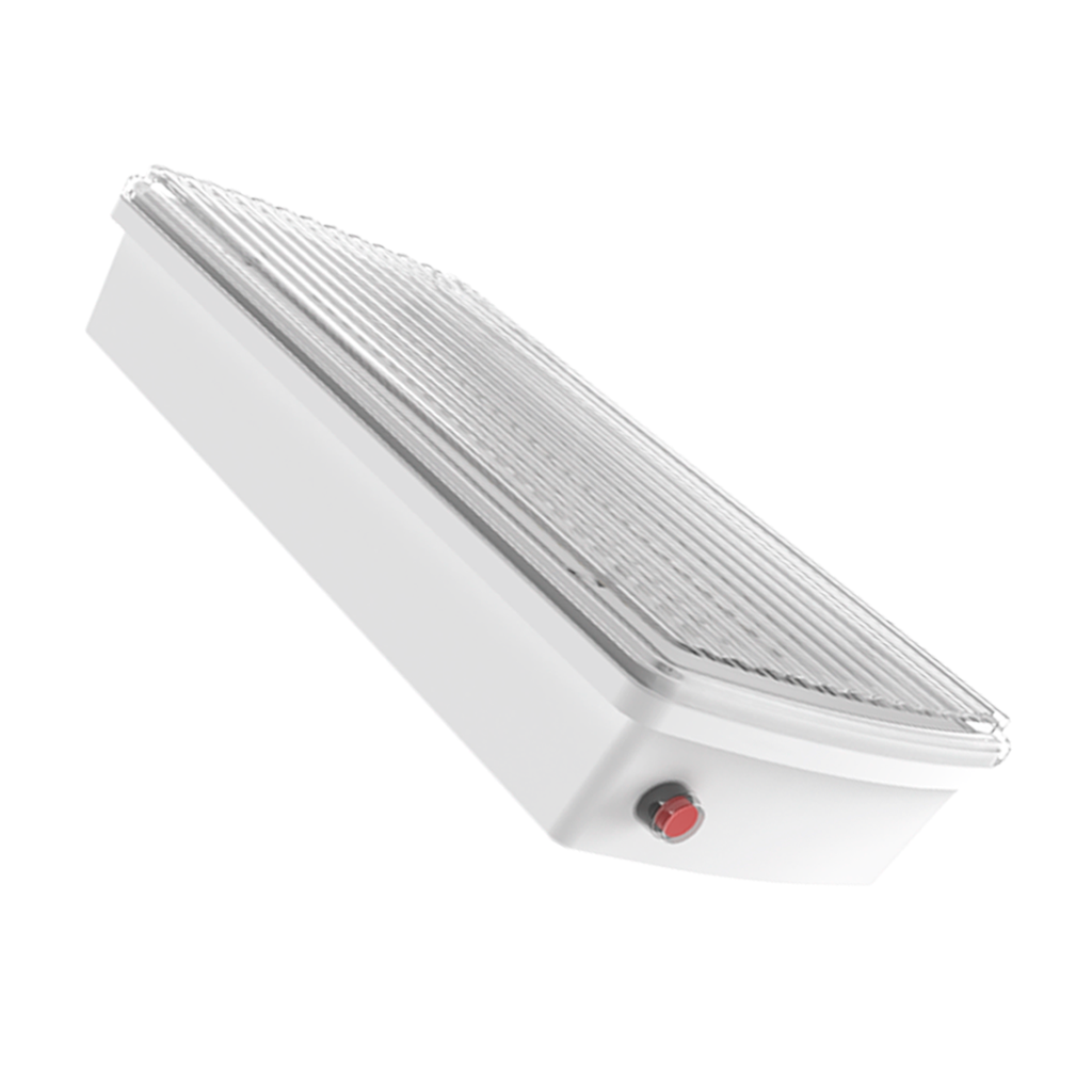 LUZ DE EMERGENCIA IP 65 PARA APLICAR O EMBUTIR, AC100-240V, 400LM, BATERIA 3.7V 2400mAh, 4-6HS, BCO FRIO 7000K