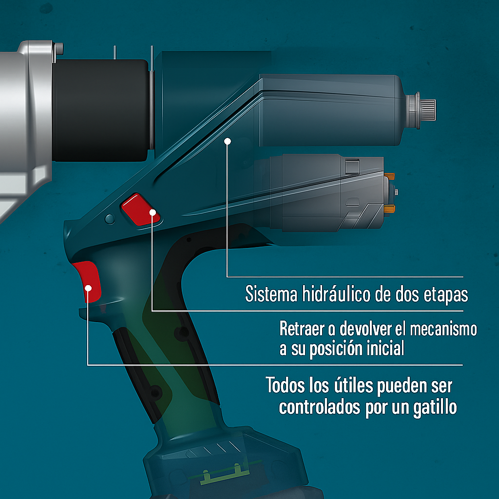 Herramienta Eléctrica Prensa Terminales 16-300Mm