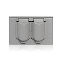 PLACA DOBLE HERMETICA HORIZONTAL ALUMINIO