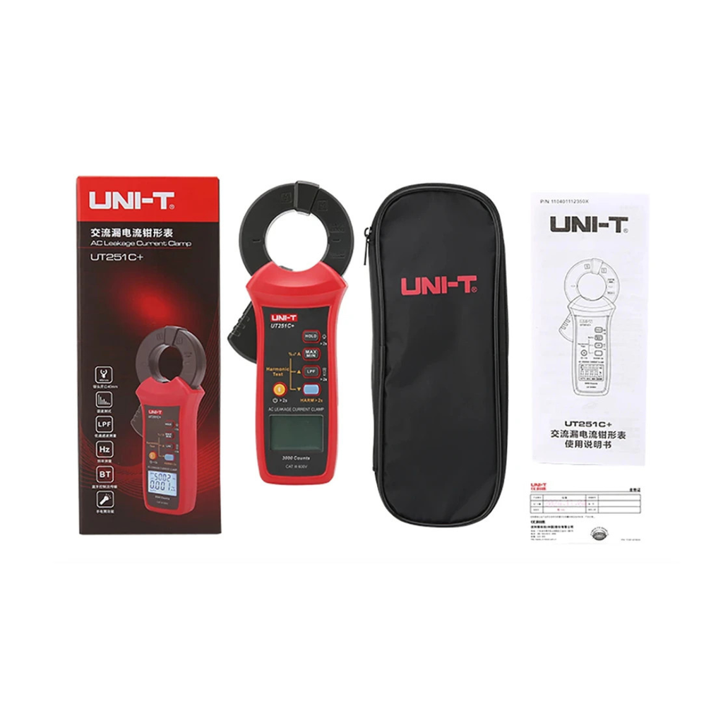 PINZA AMPERIMETRICA D/ CORRIENTE D/ FUGA D/  ALTA SENSIBILIDAD C/BT C/ FUNCION DE MEDICION