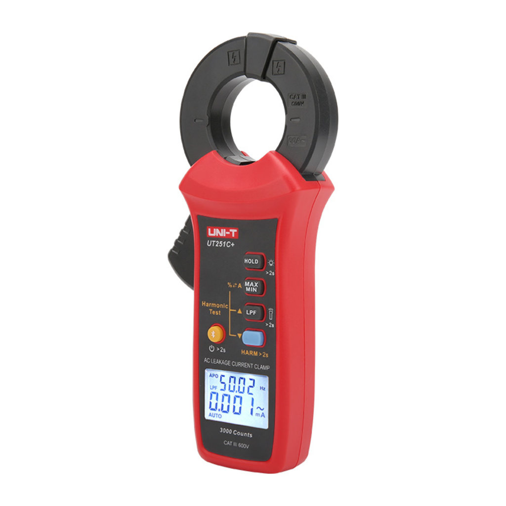 PINZA AMPERIMETRICA D/ CORRIENTE D/ FUGA D/  ALTA SENSIBILIDAD C/BT C/ FUNCION DE MEDICION