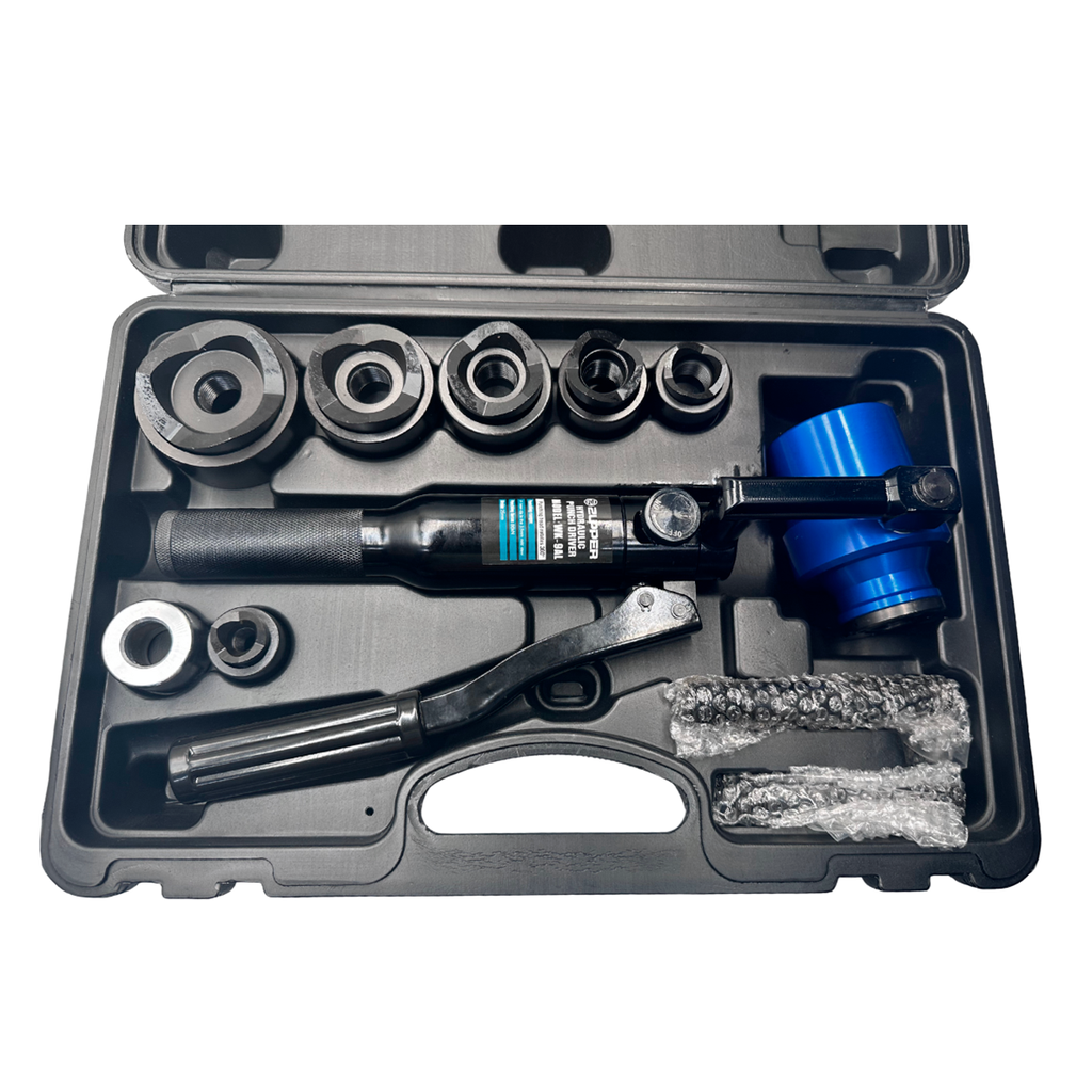 Sacabocado Hidraulico Manual Portatil Con Matrices D 22.5-61.5mm