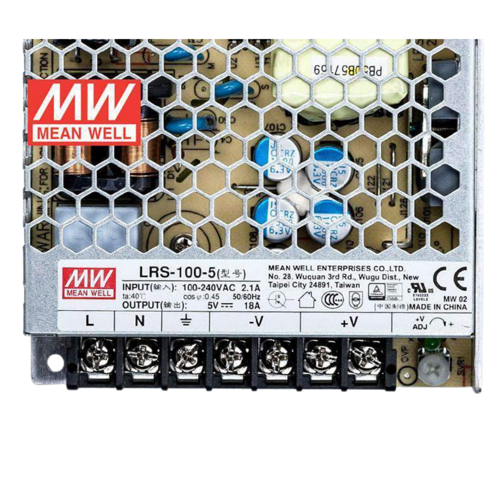 Fuente Conmutada Enclosed 100W 5VDC 20A In 85-264VAC
