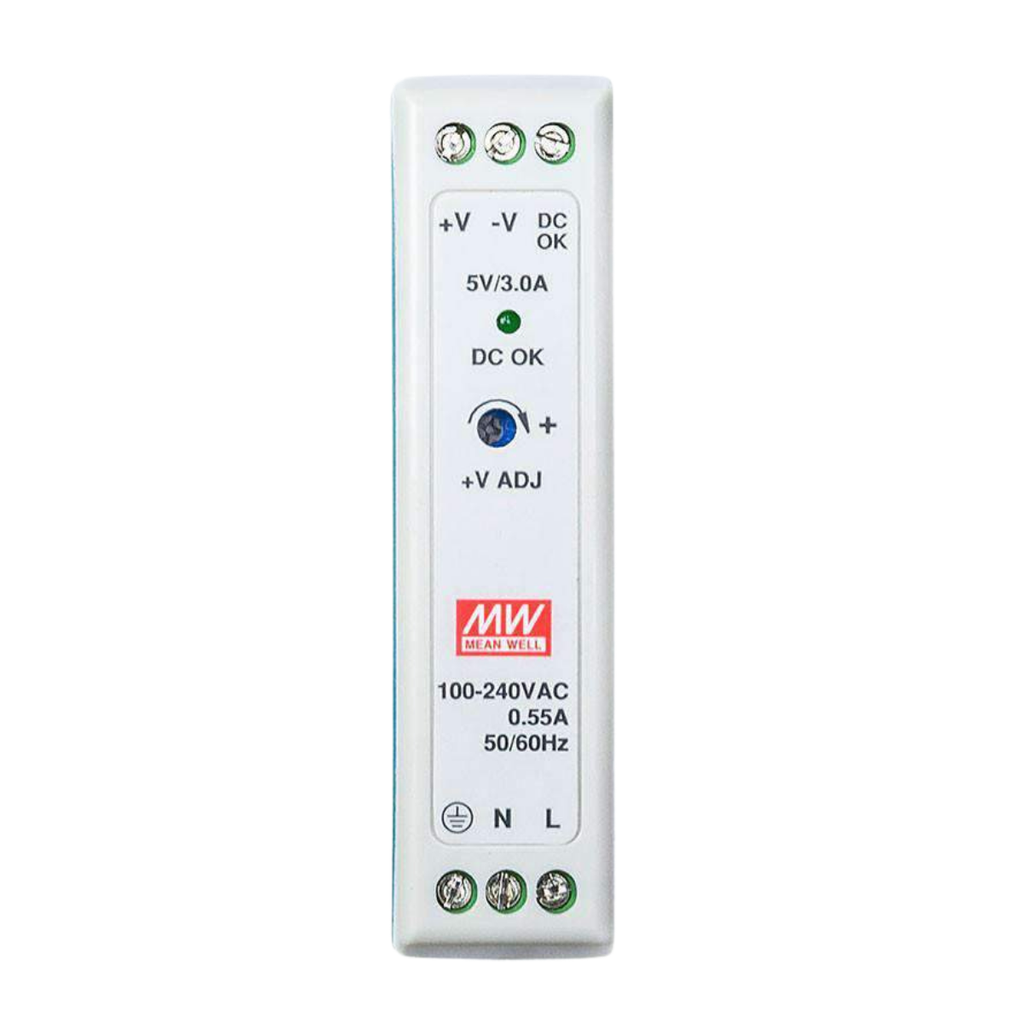 Fuente Riel DIN 20W 5VDC 4A In 85-264VAC