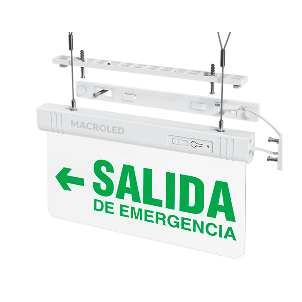 Cartel De Salida De Emergencia Luminoso-Pe- (Emergencia Izquierda)