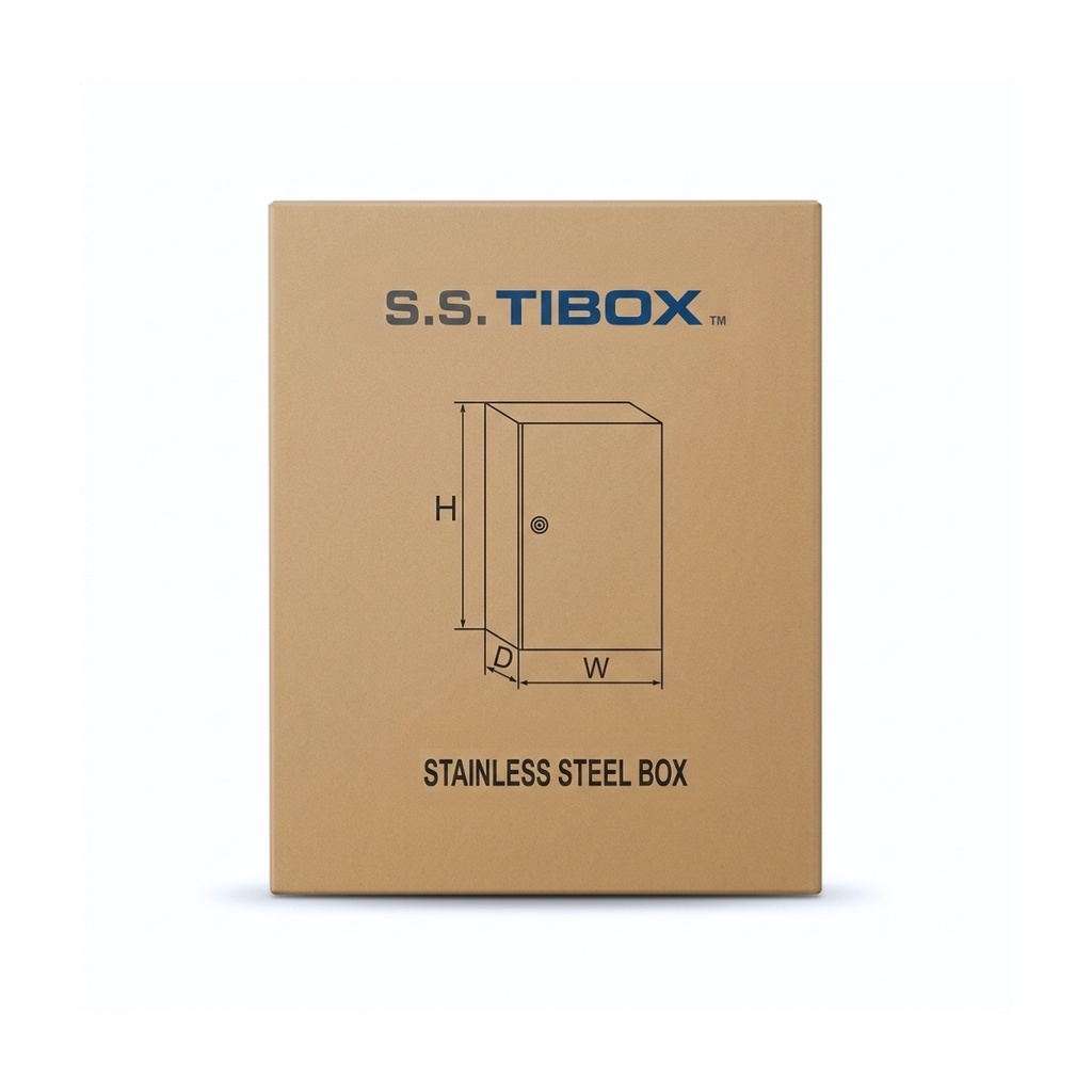 Tablero De acero inoxidable Para Adosar De 1000X800X300 Mm C/Pb IP66