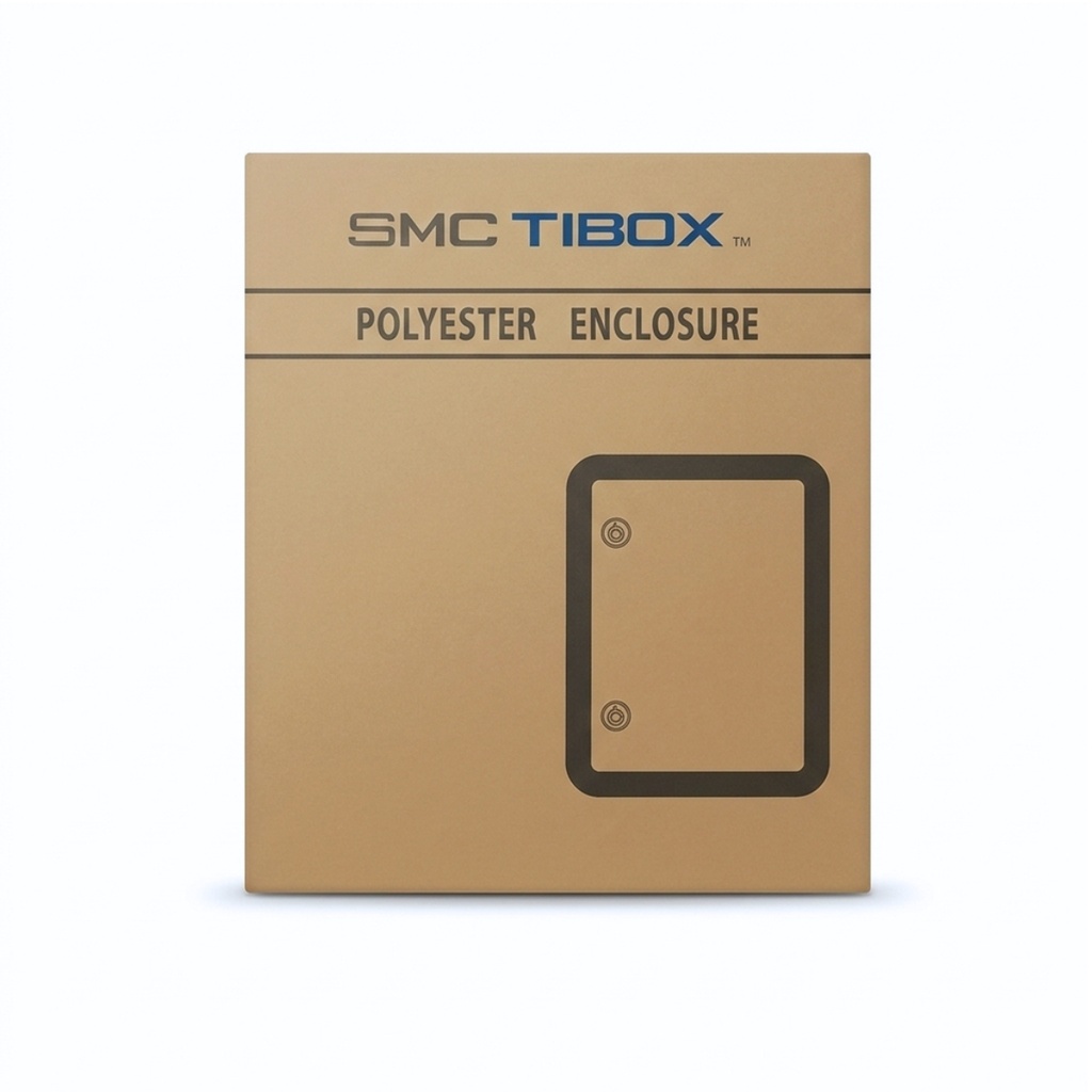 Tablero Poliester Fibra De Vidro Para Adosar 600X500X230 Mm C/Pb Ip65 Ral7035