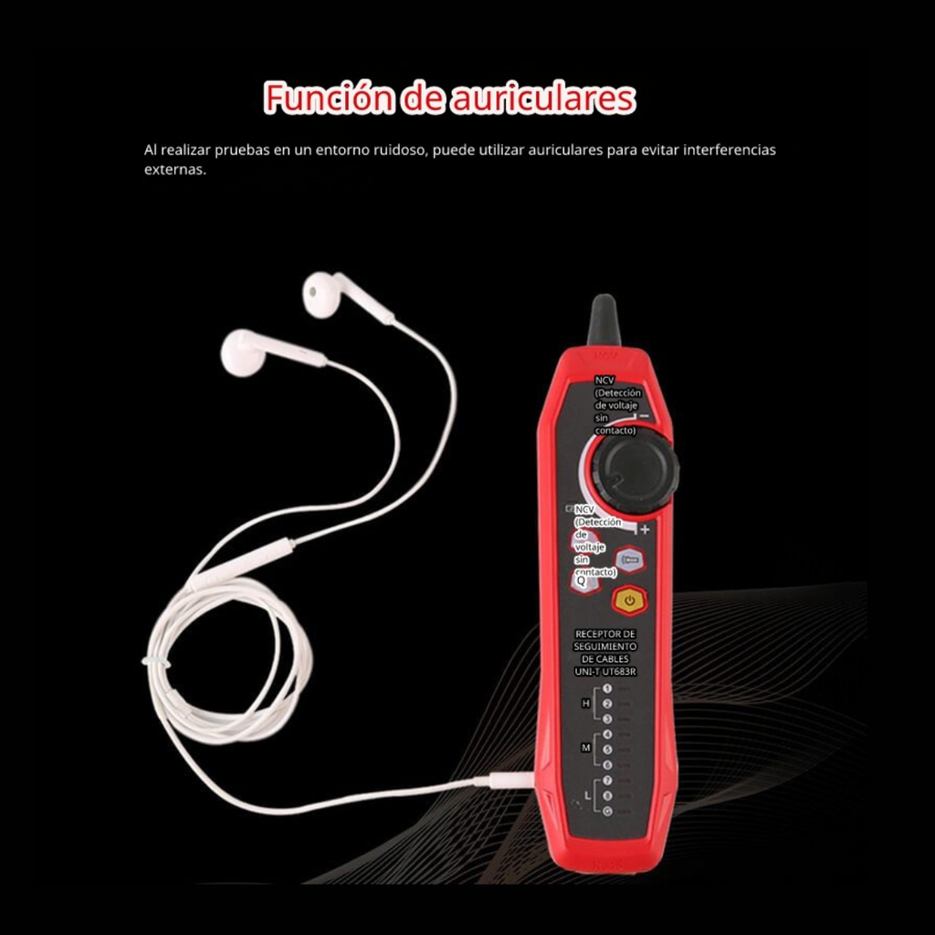 Kit Rastreador de Cables de Red y Telefonía con Filtro