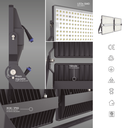REFLECTOR LED OLIMPUS MACROLED 1000W, 100-277VAC, FP>0.9, THD<15%, 120LM/W, 6500K, 60 GRADOS, CRI>70, IP65, IK08, 120,000LM