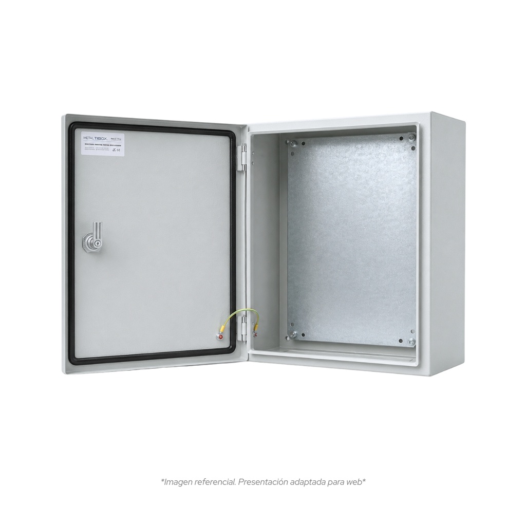 Tablero Metalico P/Adosar De 500X400X300 Mm C/Pb Ip66 Ral7035