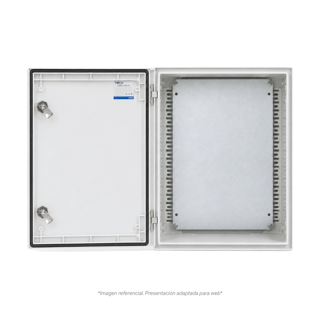 Tablero Poliester Fibra De Vidro Para Adosar 800X600X300 Mm C/Pb Ip65 Ral7035