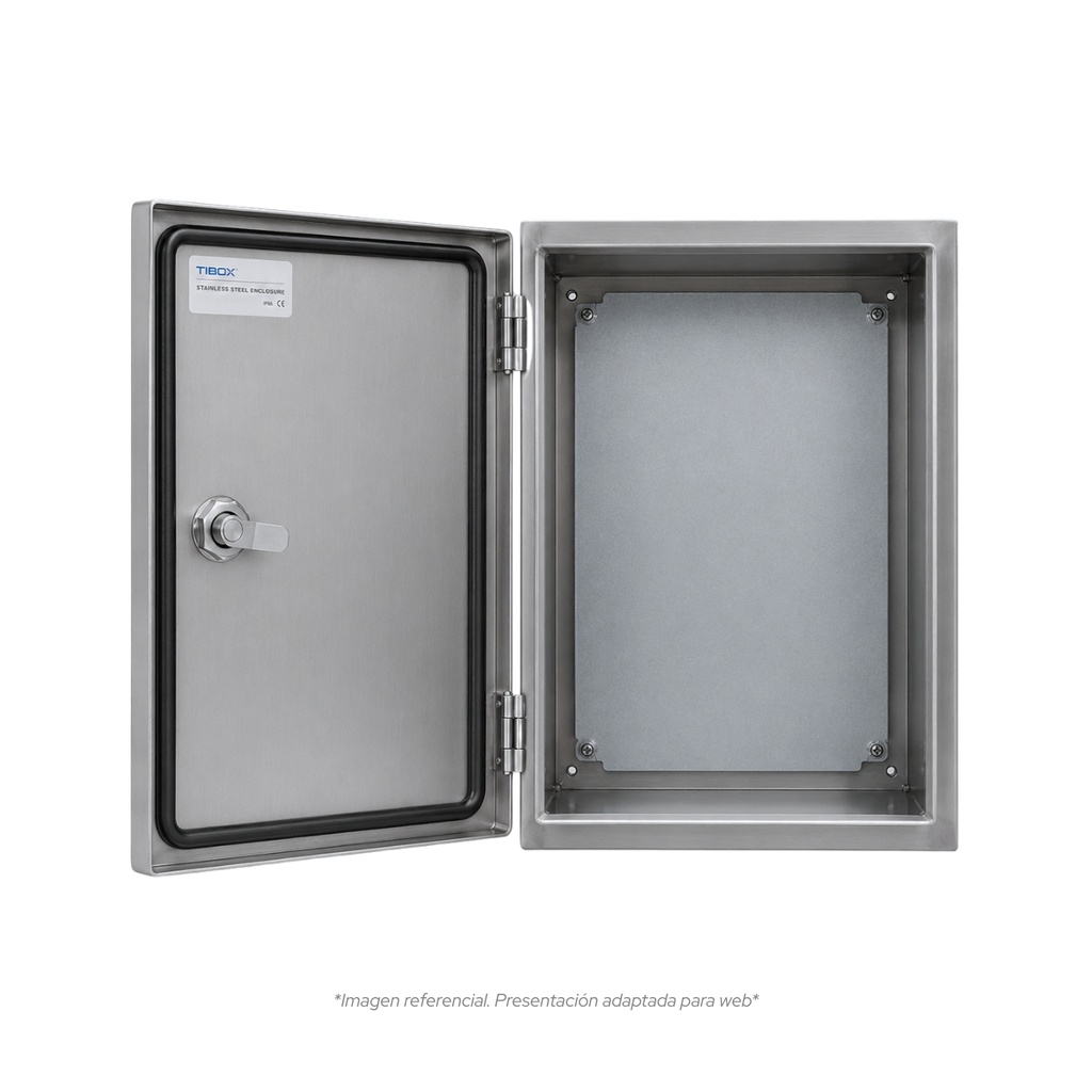 Tablero De acero inoxidable Para Adosar De 500X400X200 Mm C/Pb IP66