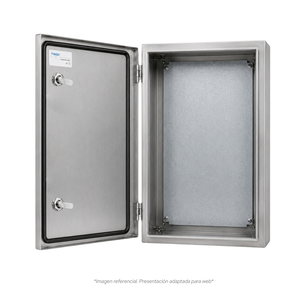 Tablero De acero inoxidable Para Adosar De 800X600X300 Mm C/Pb IP66