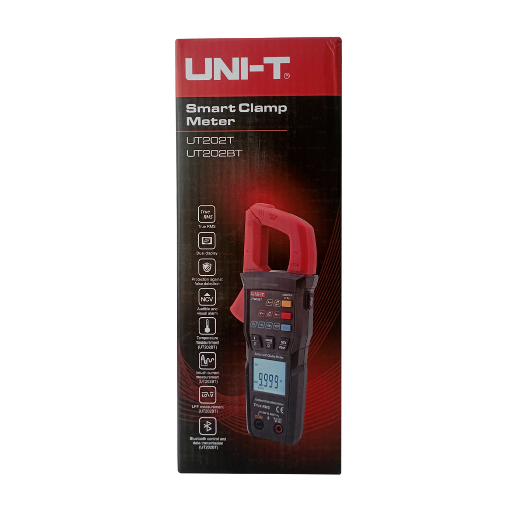 Pinza Amperimetrica Digital 600 A AC, True RMS, Medicion De Temperatura