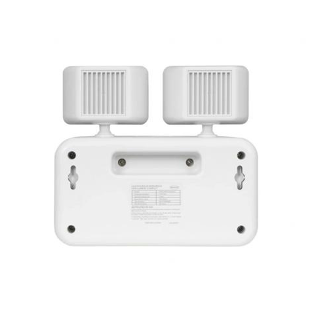 LUMINARIA EMERGENCIA LED 2 FAROS 4W 110-240V 1200LM 2H IP20