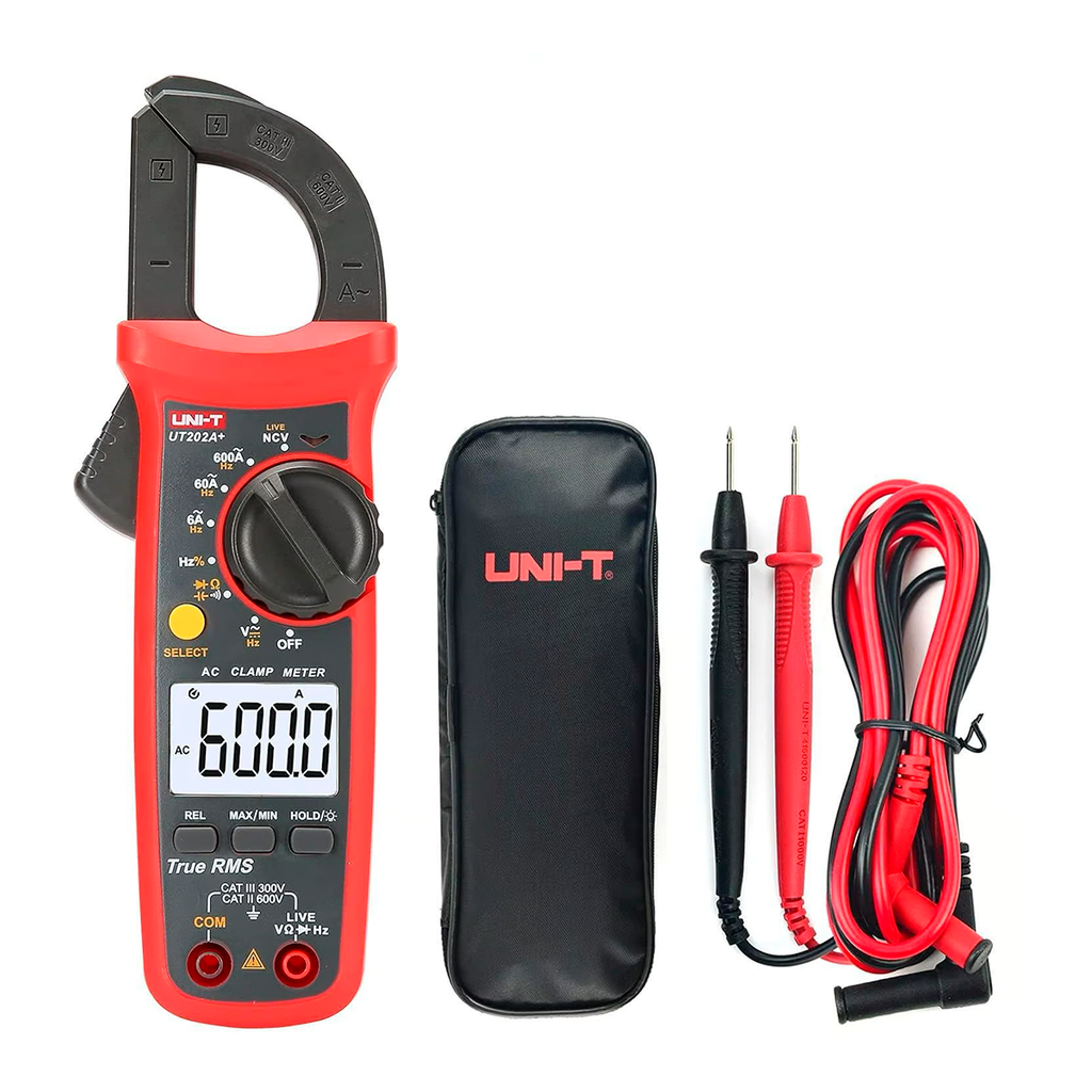 Pinza Amperimetrica Dig. 600A-AC/V/Ω/BUZZER