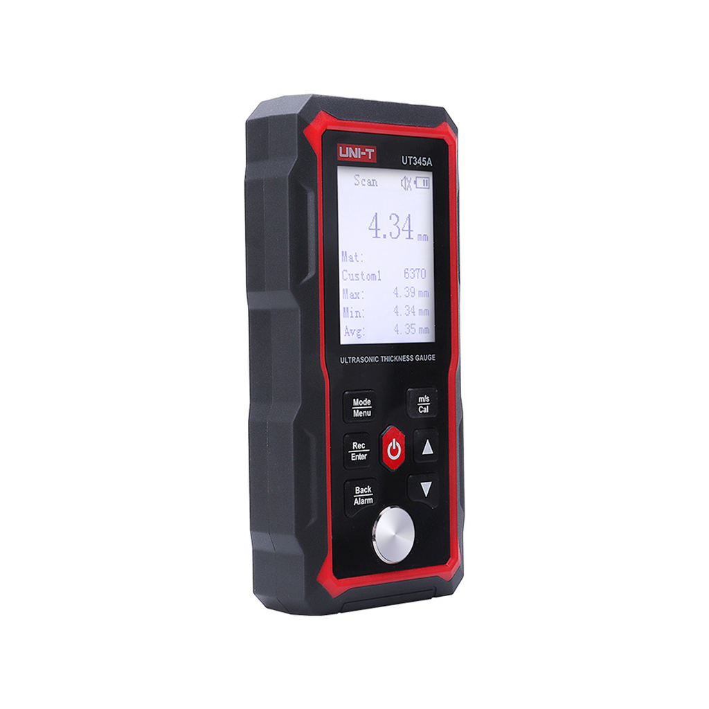 MEDIDOR D/ESPESOR ULTRASONICO C/BATERIA INTERNA DE LITIO, CALIBRACION AUTOMATICA, SONDA DE ALTA SENSIBILIDAD, PANTALLA LCD 2.4&quot;, C/ALMACENAMIENTO DE DATOS