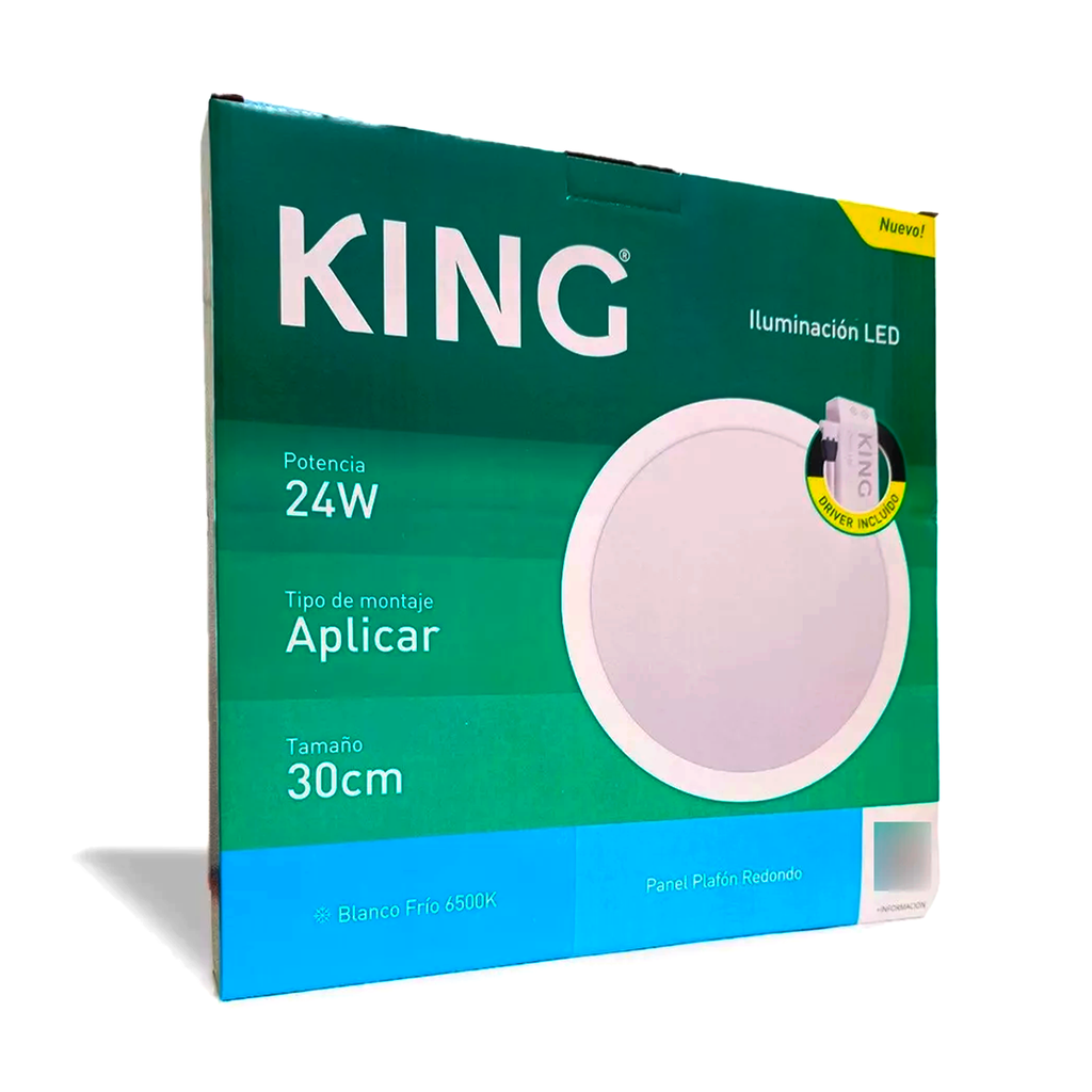 PANEL FLAT CIRCULAR KING 24W AC100-240V
FRIO 6500K