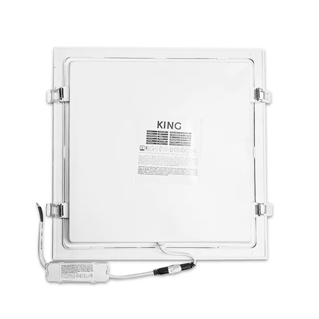 PANEL FLAT CUADRADO KING 24W AC100-240V CALIDO 3000K