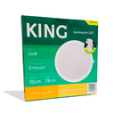 PANEL PLAFON CIRCULAR KING 24W AC100-240V CALIDO 3000K