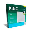 PANEL PLAFON CUADRADO KING 18W AC100-240V FRIO 6500K