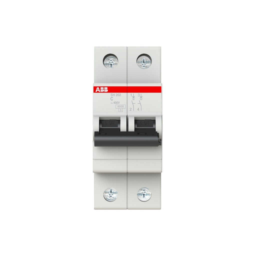 Int. Aut. Termomagnetico P/Riel 2P 6A 230Vac 10 Ka Curva C