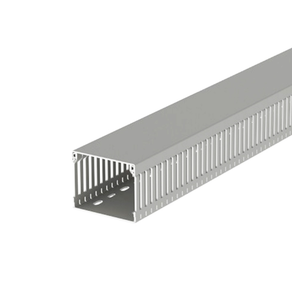 Canaleta Ranurada 60Hx80Ax2000L MM Color Gris