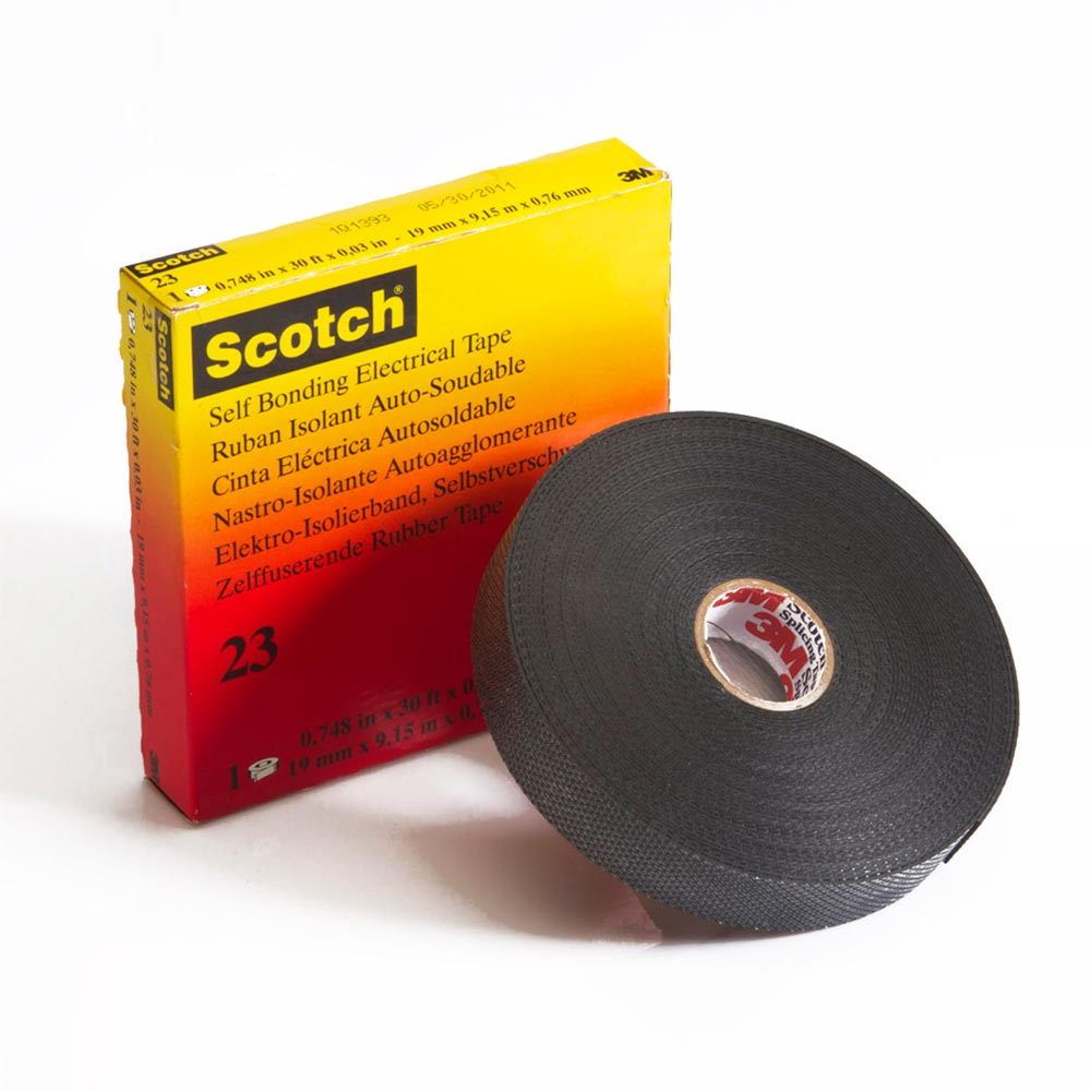 Cinta Scotch 23 Autofundente 3/4&quot;X 9.15Mts Negro