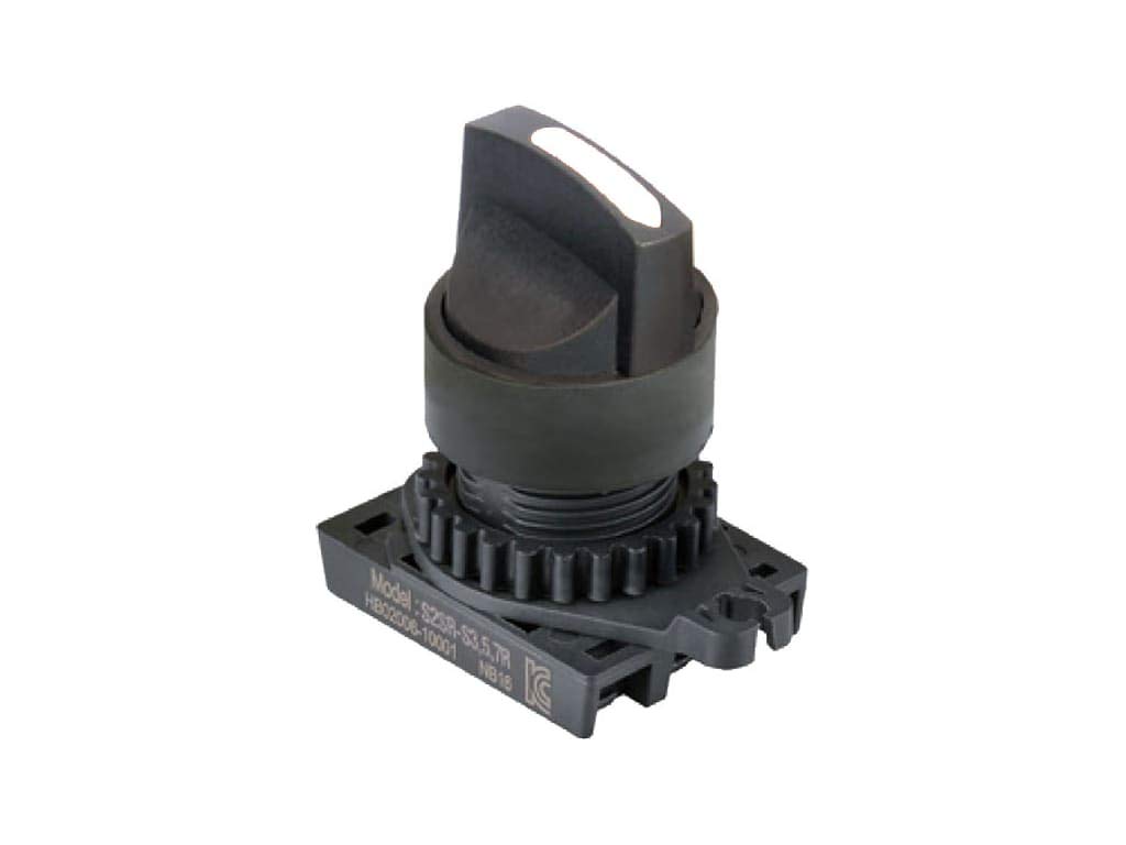 Selector, Cabezal, Planca Corta, 3Posicion Retorno Centro, Blanco