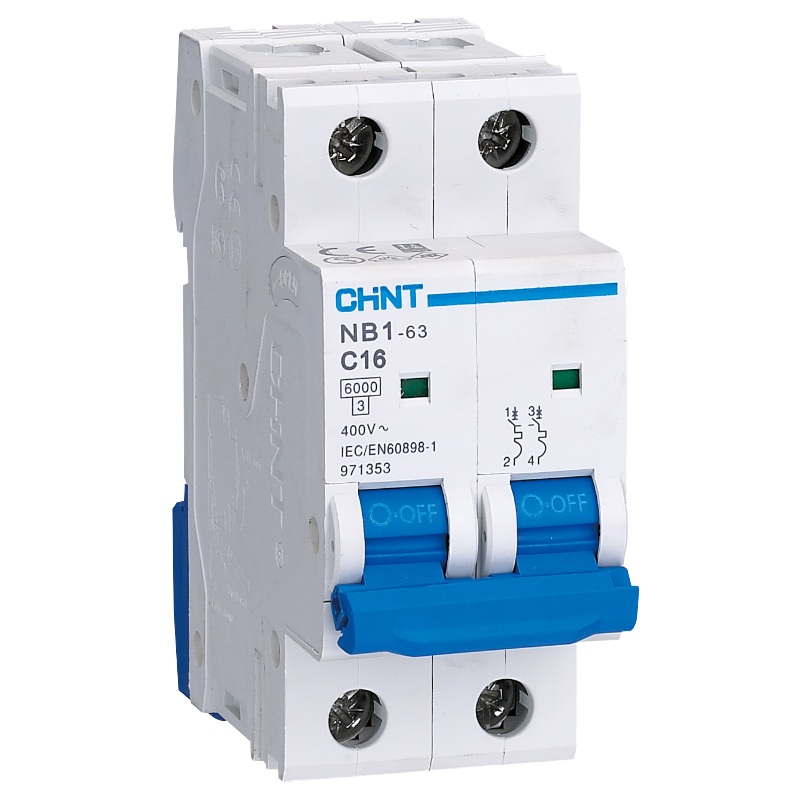 Int. Aut. Termomagnetico Para Riel 2P 20A 10Ka Norma Iec60947