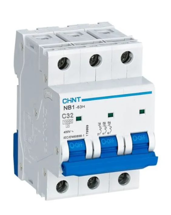 Int. Aut. Termomagnetico Para Riel 3P 32A 10Ka Norma Iec60947