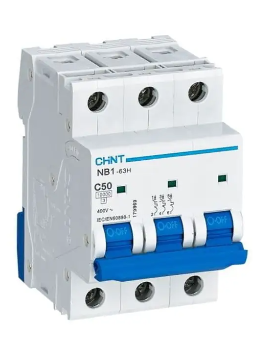 Int. Aut. Termomagnetico Para Riel 3P 50A 10Ka Norma Iec60947