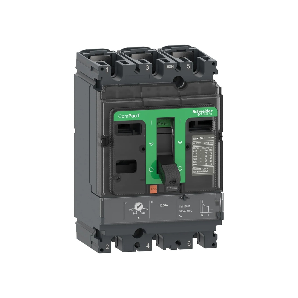 Interruptor Automático Caja Moldeada 3P Reg.  22.4-32 Amp 85/220V 36/380V 35/440V kA NSX100F, TM32D