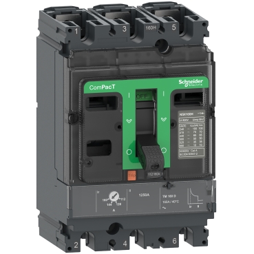 Interruptor Automático Caja Moldeada 3P Reg.  70-100 Amp 85/220V 36/380V 35/440V kA NSX100F, TM100D