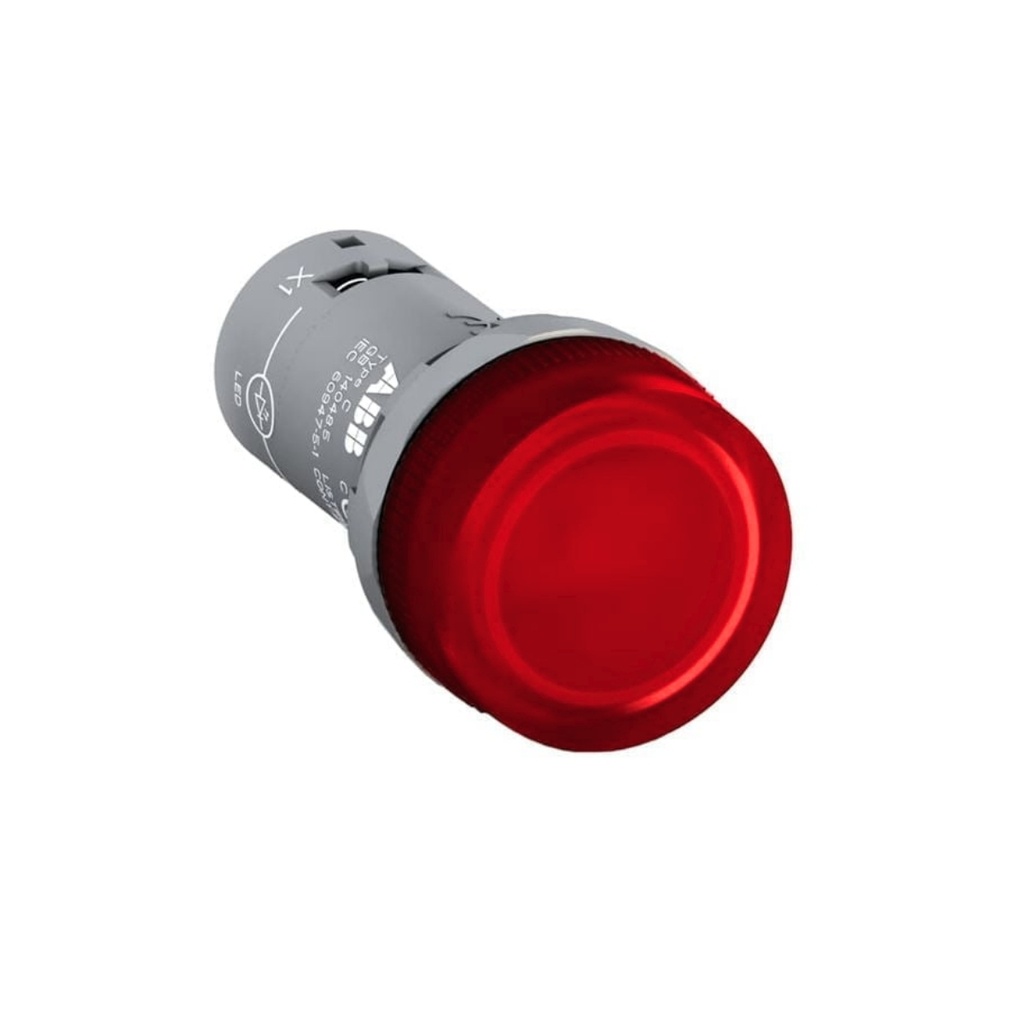 PORTALAMPARA COMP. C/LED INCL. ROJO 230 Vac