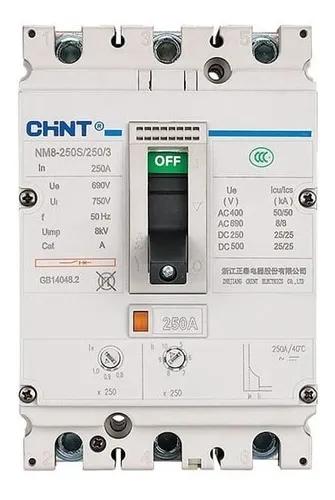 Int. Aut Caja Mold. 3P Reg. 200-250A 50Ka 415Vac Nm8 (0.8-1 In)