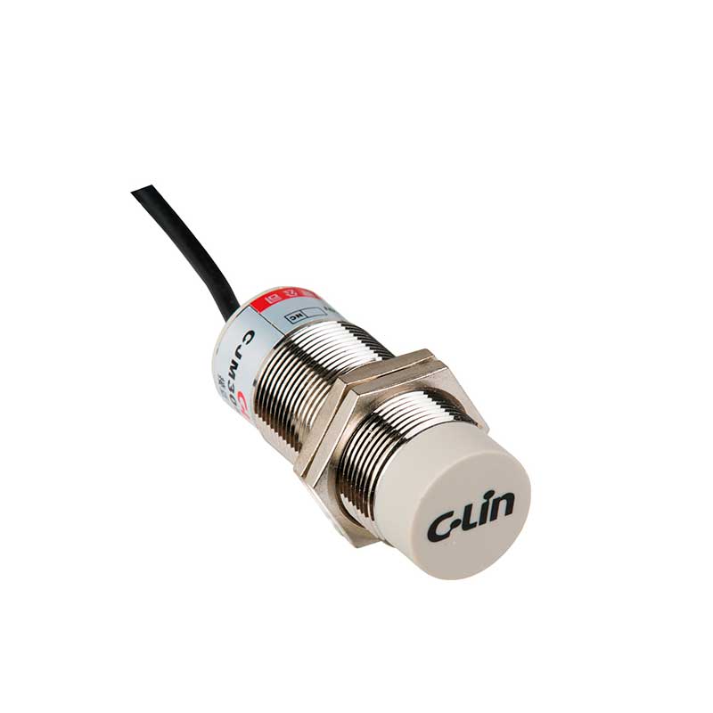 Sensor de proximidad capacitivo, cuerpo M18, 8mm de sensado, 24 Vdc, 3 hilos, PNP N.A., 2m cable