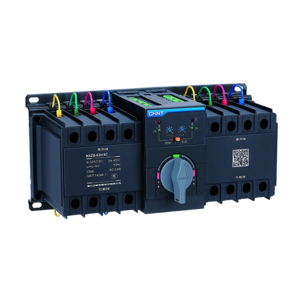 Sistema De Transferencia (Cb ) Con Interruptores , Modelo Nxzb-63H/4C 63A D63, Controlador Inteligen