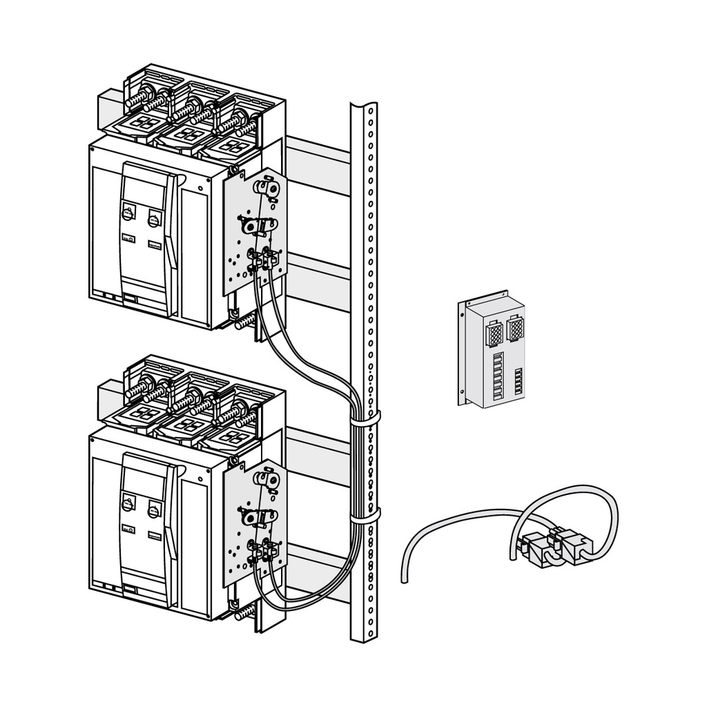 Sistema Transferencia 800A Tension 220V Compact Nsx 