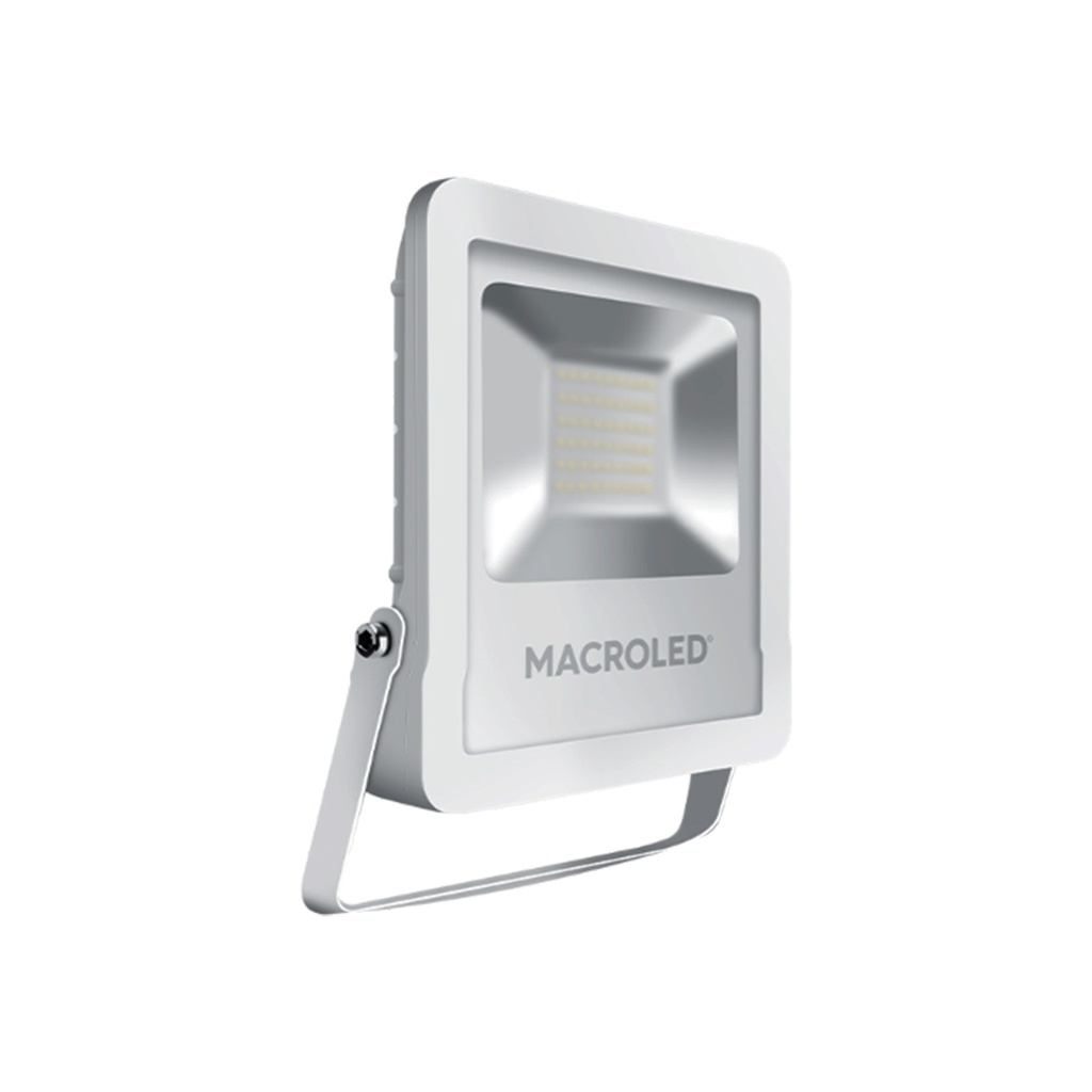 REFLECTOR LED BLANCO PRO 50W 100-240VAC LUZ CÁLIDA  3000K IK08 IP65