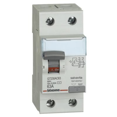 Int. Diferencial 2P 63A 30Ma 230V New Salvavita Din