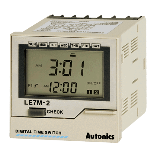 Int.Horario Digital Semanal 72X72Mm