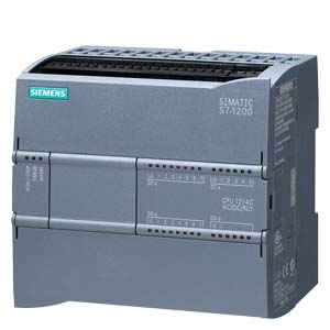 Simatic S7-1200, Cpu 1214C, Cpu Compacta, Ac/Dc/Reles, E/S Integradas: 14 Di 24Vdc; 10 Do Reles 2A; 2 Ai 0 - 10V Dc, Ali