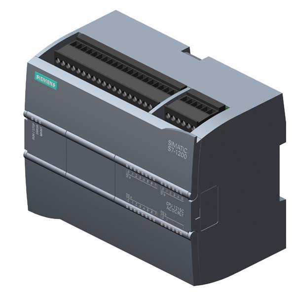 Simatic S7-1200, Cpu 1215C, Cpu Compacta, Dc/Dc/Dc, 2 Profinet Port, Onboard I/O: 14 Di 24Vdc; 10 Do 24Vdc; 0,5A; 2 Ai 0