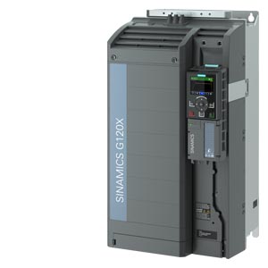 SINAMICS G120X 55 kW al 110% 60 s, 100% 240 s 380-480 V 3F AC + 10/-20% 47-63 Hz Tamaño: FSE IP20/UL CON PANEL OPERADOR INTELIGENTE PROFINET-PN, Ethernet IP