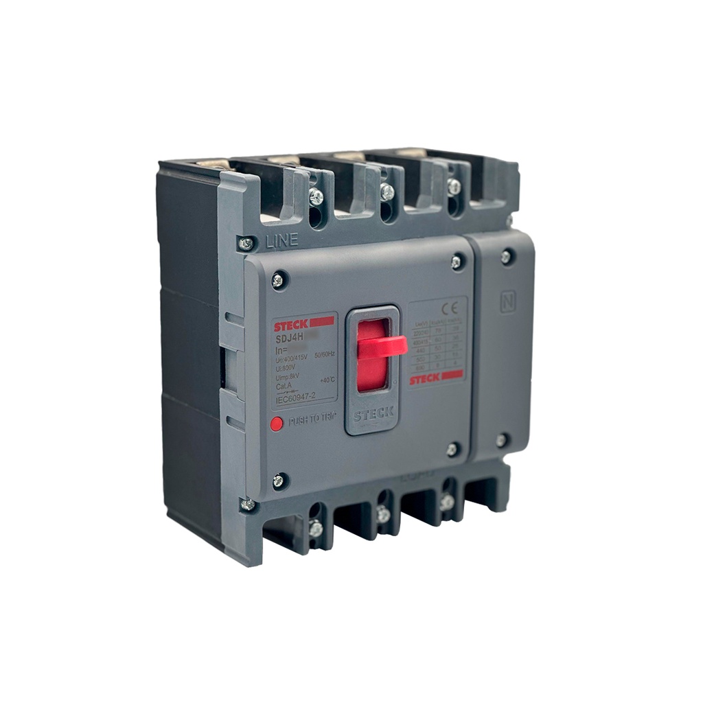 Int. Aut. Caja Mold. 4P Fijo 10A 60Ka 220Vac Frame 63