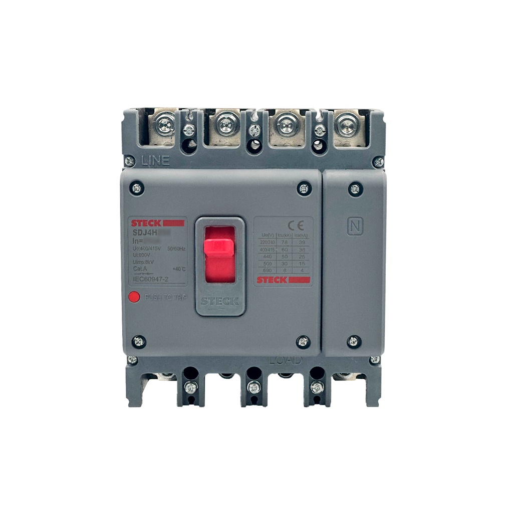 Int. Aut. Caja Mold. 4P Fijo 16A 60Ka 220Vac Frame 63