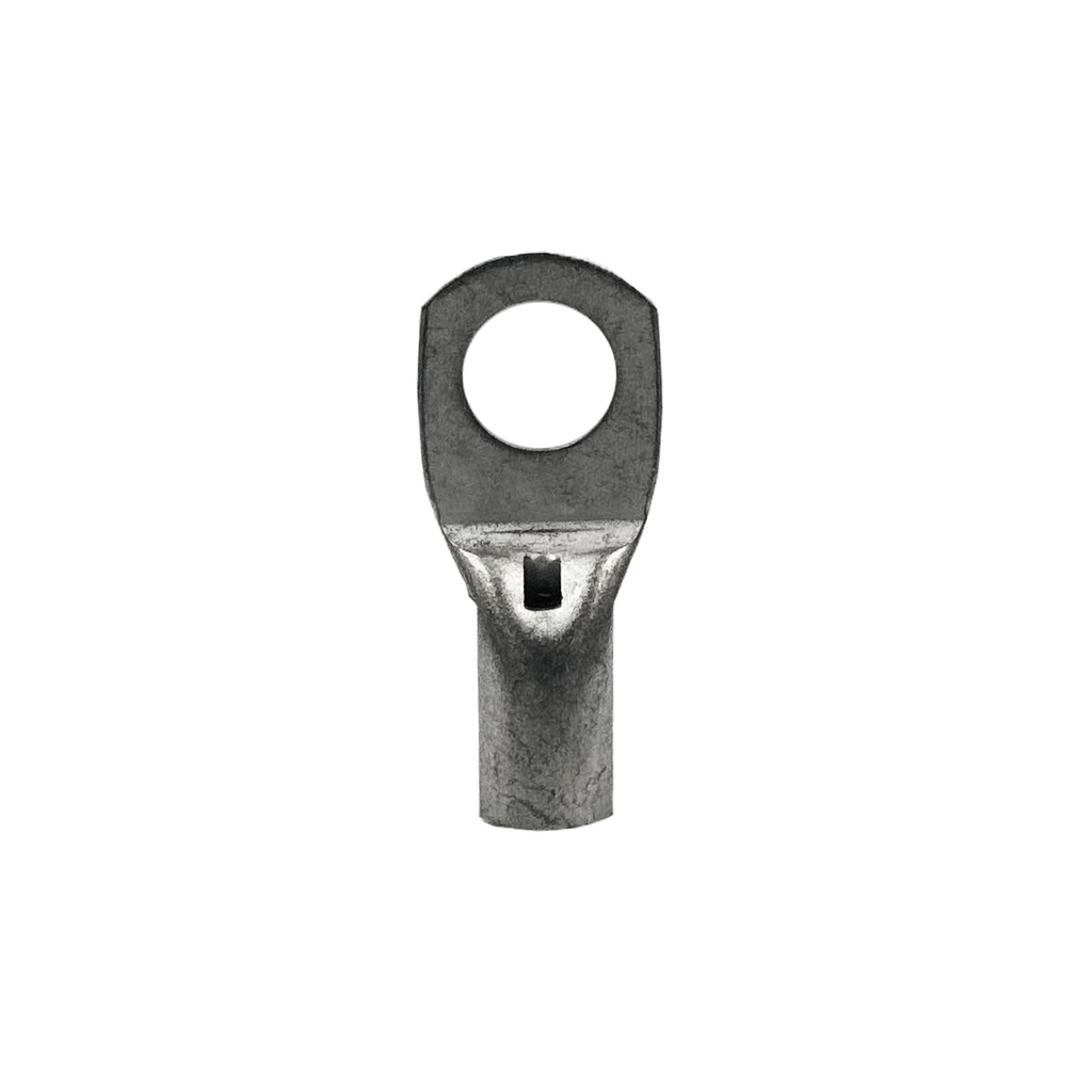 Terminal Ojal de Cobre Estañado, Barril Estandar, 10mm² Hueco 6mm