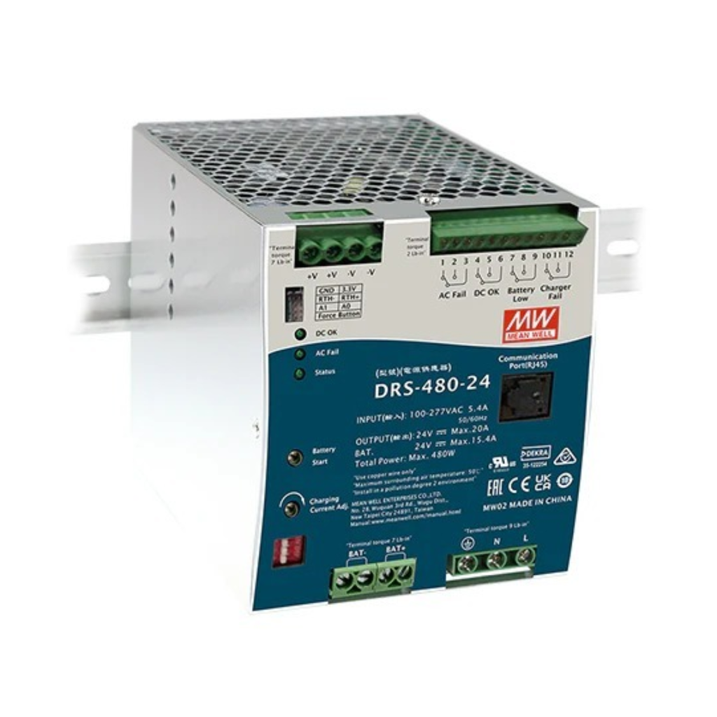 Fuentes de alimentación en carril DIN 480W 24V 0-20A DIN Rail All-In-One Intelligent Security Power Supply